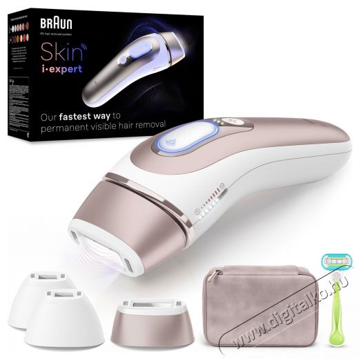 BRAUN IPL Skin I-Expert PL7257 + tok &eacute;s 3 fej villan&oacute;f&eacute;nyes szőrtelen&iacute;tő Sz&eacute;ps&eacute;g&aacute;pol&aacute;s / Eg&eacute;szs&eacute;g - Szőrtelen&iacute;tő / borotva - Női szőrtelen&iacute;tő - 529320