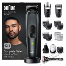 BRAUN MGK7491 All-In-One Series 7 - Hajv&aacute;g&oacute; szett Sz&eacute;ps&eacute;g&aacute;pol&aacute;s / Eg&eacute;szs&eacute;g - Haj&aacute;pol&aacute;s - Haj / szak&aacute;ll v&aacute;g&oacute;, ny&iacute;r&oacute; - 531255