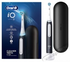 BRAUN Oral-B iO3 elektromos fogkefe, 1 tartal&eacute;k elektromos fogkefe, 1 utaz&oacute; k&eacute;szlet, fekete Sz&eacute;ps&eacute;g&aacute;pol&aacute;s / Eg&eacute;szs&eacute;g - Sz&aacute;j / fog &aacute;pol&aacute;s - Elektromos fogkefe - 531353
