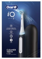 BRAUN Oral-B iO3 elektromos fogkefe, 1 tartal&eacute;k elektromos fogkefe, 1 utaz&oacute; k&eacute;szlet, fekete Sz&eacute;ps&eacute;g&aacute;pol&aacute;s / Eg&eacute;szs&eacute;g - Sz&aacute;j / fog &aacute;pol&aacute;s - Elektromos fogkefe - 531353