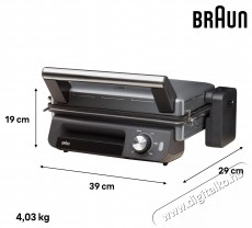 BRAUN MultiGrill CG5033 multifunkci&oacute;s elektromos grill, 0X17900014, 2000W, 3 m&oacute;d, 230 C maximum hőm&eacute;rs&eacute;klet, Ez&uuml;st/Fekete Konyhai term&eacute;kek - Konyhai kisg&eacute;p (s&uuml;t&eacute;s / főz&eacute;s / hűt&eacute;s / &eacute;telk&eacute;sz&iacute;t&eacute;s) - Kontakt grill s&uuml;tő / s&uuml;tőlap - 533103
