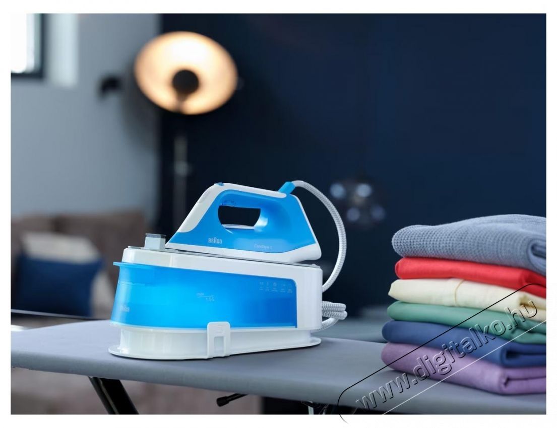 BRAUN CareStyle 1 IS102BL vasal&oacute;&aacute;llom&aacute;s, 5,5 bar, v&aacute;ltoz&oacute; gőz 110 g/perc, gőzsug&aacute;r 340 g/perc, tart&aacute;ly 1,5 liter, szuperker&aacute;mia vasal&oacute;talp, feh&eacute;r/k&eacute;k H&aacute;ztart&aacute;s / Otthon / K&uuml;lt&eacute;r - Vasal&oacute; - Vasal&oacute; - 533128