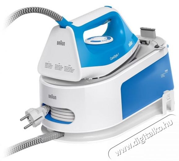 BRAUN CareStyle 1 IS102BL vasal&oacute;&aacute;llom&aacute;s, 5,5 bar, v&aacute;ltoz&oacute; gőz 110 g/perc, gőzsug&aacute;r 340 g/perc, tart&aacute;ly 1,5 liter, szuperker&aacute;mia vasal&oacute;talp, feh&eacute;r/k&eacute;k H&aacute;ztart&aacute;s / Otthon / K&uuml;lt&eacute;r - Vasal&oacute; - Vasal&oacute; - 533128