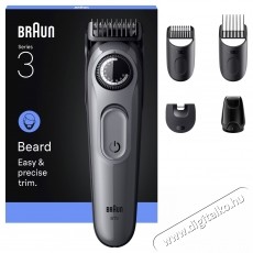 BRAUN Beard Trimmer 3 BT3560 szak&aacute;llv&aacute;g&oacute;, ultra&eacute;les penge Sz&eacute;ps&eacute;g&aacute;pol&aacute;s / Eg&eacute;szs&eacute;g - Szőrtelen&iacute;tő / borotva - F&eacute;rfi borotva - 536266