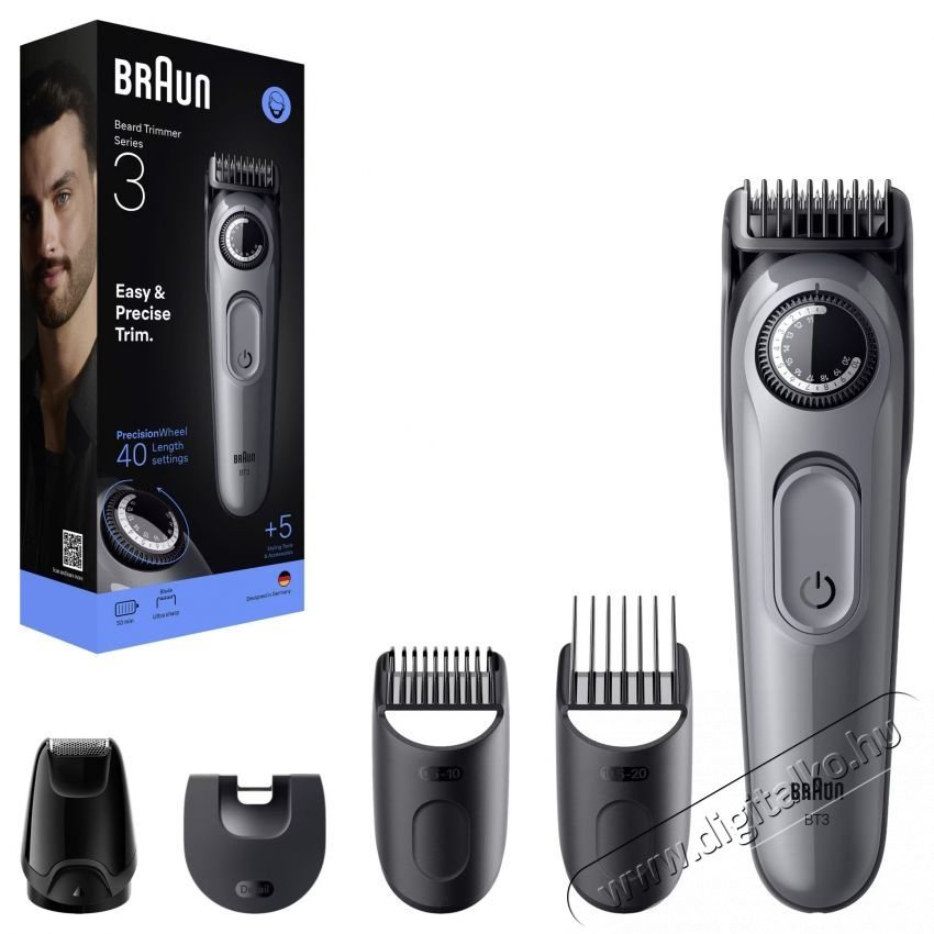 BRAUN Beard Trimmer 3 BT3560 szak&aacute;llv&aacute;g&oacute;, ultra&eacute;les penge Sz&eacute;ps&eacute;g&aacute;pol&aacute;s / Eg&eacute;szs&eacute;g - Szőrtelen&iacute;tő / borotva - F&eacute;rfi borotva - 536266