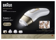 BRAUN Silk-expert PRO 5 PL5431 IPL epil&aacute;tor, Automatikus &eacute;s folyamatos, Feh&eacute;r/Arany Sz&eacute;ps&eacute;g&aacute;pol&aacute;s / Eg&eacute;szs&eacute;g - Szőrtelen&iacute;tő / borotva - Tart&oacute;s szőrtelen&iacute;tő - 536270