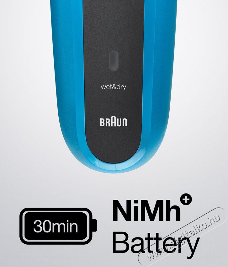 BRAUN 310BT WD borotva - k&eacute;k &eacute;s fekete Sz&eacute;ps&eacute;g&aacute;pol&aacute;s / Eg&eacute;szs&eacute;g - Szőrtelen&iacute;tő / borotva - F&eacute;rfi borotva - 361659