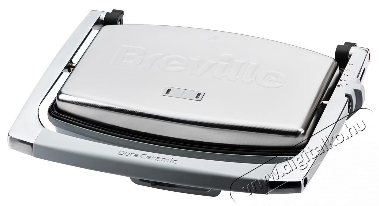 Breville szendvicss&uuml;tő, 1000 W, DuraCeramic, 2-3 szendvics, Ez&uuml;st Konyhai term&eacute;kek - Konyhai kisg&eacute;p kieg&eacute;sz&iacute;tő - Szendvics / gofri / grill s&uuml;tő kieg&eacute;sz&iacute;tő - 533139