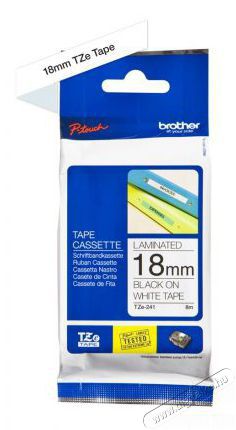 Brother TZe-241 18mmx8m feh&eacute;r/fekete lamin&aacute;lt szalag H&aacute;ztart&aacute;s / Otthon / K&uuml;lt&eacute;r - Egy&eacute;b h&aacute;ztart&aacute;si term&eacute;k - 386999