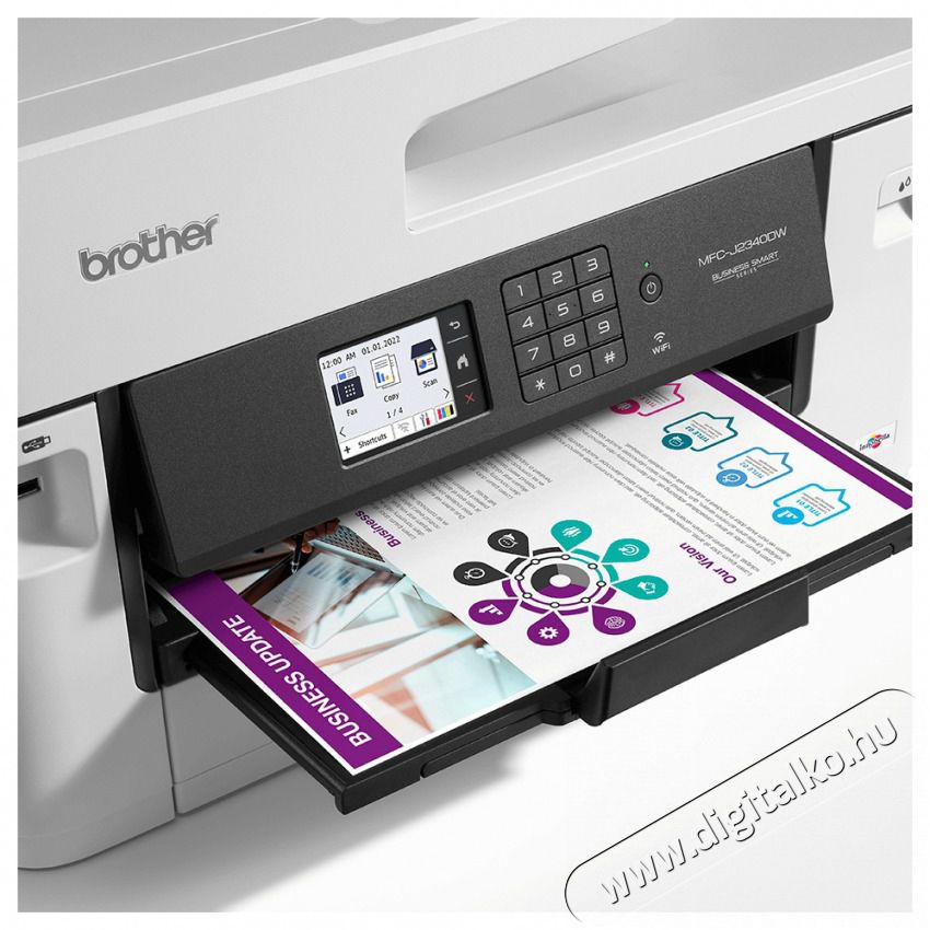 Brother MFCJ2340DWYJ1 professzion&aacute;lis A3-as tintasugaras vezet&eacute;k n&eacute;lk&uuml;li multifunkci&oacute;s nyomtat&oacute; Iroda &eacute;s sz&aacute;m&iacute;t&aacute;stechnika - Nyomtat&oacute; - Multifunkci&oacute;s (tintasugaras) - 495887