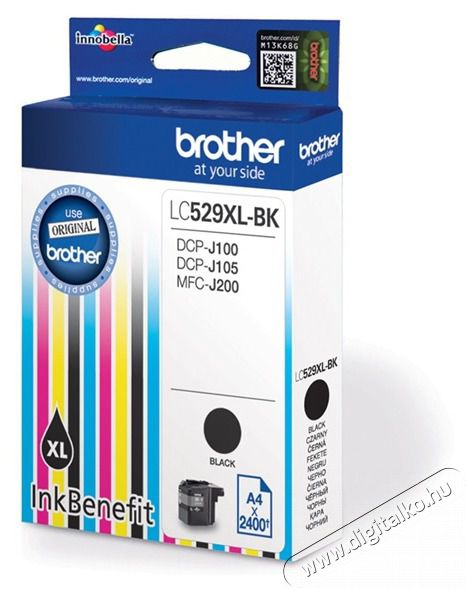 Brother LC529XLBK fekete tintapatron Iroda &eacute;s sz&aacute;m&iacute;t&aacute;stechnika - Nyomtat&oacute; - Kieg&eacute;sz&iacute;tő - 514150