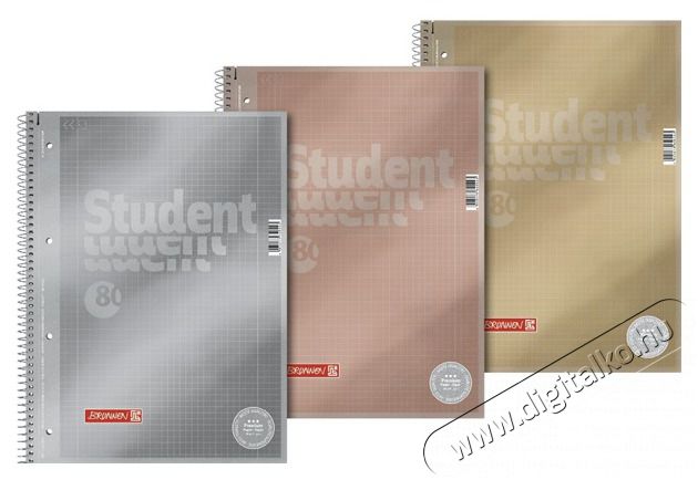 BRUNNEN A4 80 lapos kock&aacute;s f&eacute;mes spir&aacute;lf&uuml;zet H&aacute;ztart&aacute;s / Otthon / K&uuml;lt&eacute;r - Szersz&aacute;m - Egy&eacute;b szersz&aacute;m - 507704