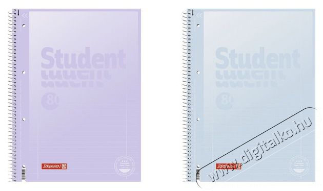 BRUNNEN A4 80 lapos vonalas pasztell lila &eacute;s pasztell k&eacute;k spir&aacute;lf&uuml;zet H&aacute;ztart&aacute;s / Otthon / K&uuml;lt&eacute;r - Szersz&aacute;m - Egy&eacute;b szersz&aacute;m - 507700