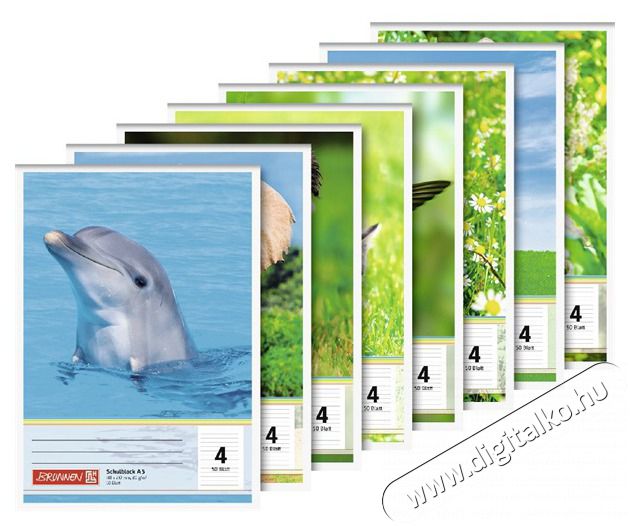 BRUNNEN A5 80 lapos ragasztott vonalas jegyzett&ouml;mb H&aacute;ztart&aacute;s / Otthon / K&uuml;lt&eacute;r - Szersz&aacute;m - Egy&eacute;b szersz&aacute;m - 507698