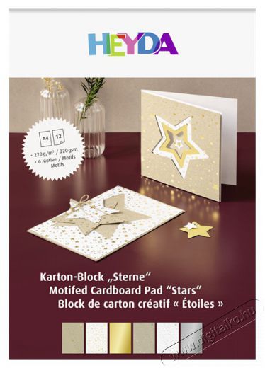 BRUNNEN Heyda Star A4 12 lapos kartonlap szett H&aacute;ztart&aacute;s / Otthon / K&uuml;lt&eacute;r - Egy&eacute;b h&aacute;ztart&aacute;si term&eacute;k - 508301