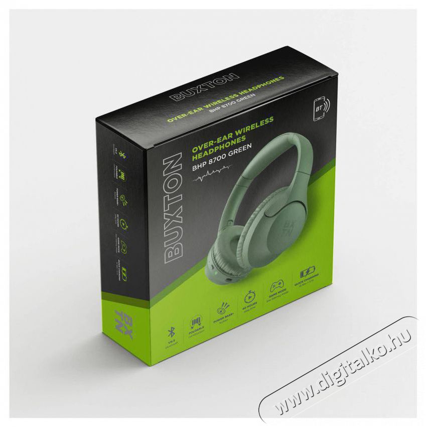 Buxton BHP 8700 green headphones BT Audio-Video / Hifi / Multim&eacute;dia - F&uuml;l &eacute;s Fejhallgat&oacute;k - Fejhallgat&oacute; - 493691