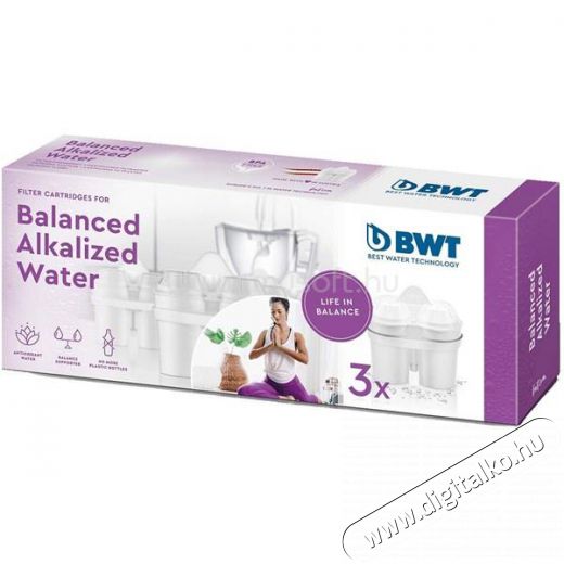 Bwt Balanced Alkalized 814463 3db-os v&iacute;zszűrő patron szett Konyhai term&eacute;kek - V&iacute;zszűrő - Kieg&eacute;sz&iacute;tő - 418040