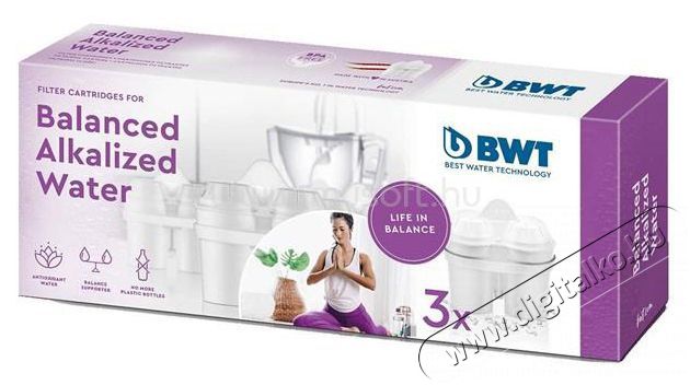 Bwt Balanced Alkalized 814463 3db-os v&iacute;zszűrő patron szett Konyhai term&eacute;kek - V&iacute;zszűrő - Kieg&eacute;sz&iacute;tő - 418040