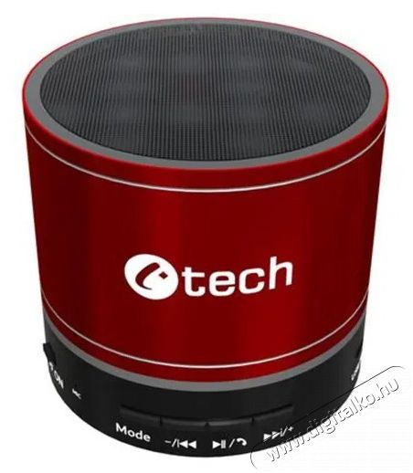 C-TECH SPK-08R, piros Audio-Video / Hifi / Multim&eacute;dia - Hordozhat&oacute;, vezet&eacute;k n&eacute;lk&uuml;li / bluetooth hangsug&aacute;rz&oacute; - Hordozhat&oacute;, vezet&eacute;k n&eacute;lk&uuml;li / bluetooth hangsug&aacute;rz&oacute; - 523211
