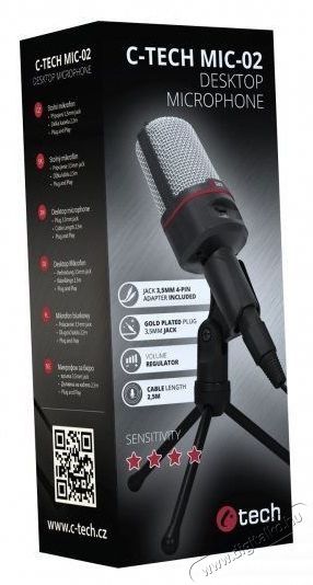 C-TECH MIC-02 Fot&oacute;-Vide&oacute; kieg&eacute;sz&iacute;tők - Mikrofon - &Eacute;nek &eacute;s hangszer mikrofon - 524489