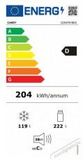 Candy CCE4T618DX hűtőszekr&eacute;ny Konyhai term&eacute;kek - Hűtő, fagyaszt&oacute; (szabadon&aacute;ll&oacute;) - Alulfagyaszt&oacute;s kombin&aacute;lt hűtő - 400855