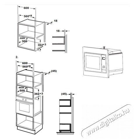 Candy MIS1730X MIKROHULL&Aacute;M&Uacute; S&Uuml;TŐ BE&Eacute;P&Iacute;THETŐ Konyhai term&eacute;kek - Mikrohull&aacute;m&uacute; s&uuml;tő - Mikrohull&aacute;m&uacute; s&uuml;tő (be&eacute;p&iacute;thető) - 499512