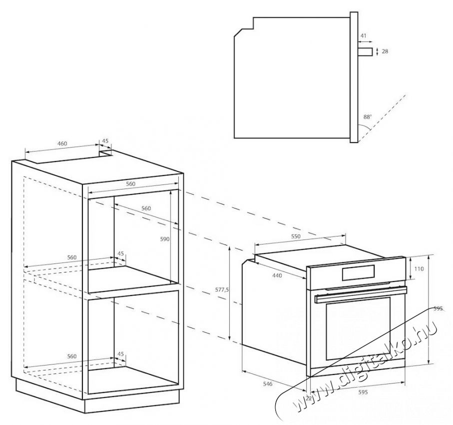 Candy Idea FIDC N100 Be&eacute;p&iacute;thető s&uuml;tő Konyhai term&eacute;kek - S&uuml;tő-főzőlap, tűzhely (be&eacute;p&iacute;thető) - S&uuml;tő (be&eacute;p&iacute;thető) - 500948