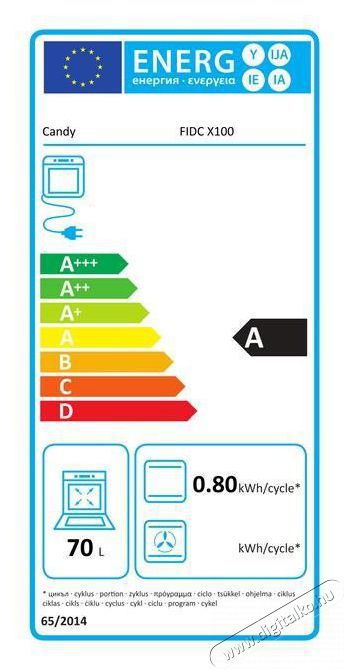 Candy Idea FIDCX100 Be&eacute;p&iacute;thető s&uuml;tő Konyhai term&eacute;kek - S&uuml;tő-főzőlap, tűzhely (be&eacute;p&iacute;thető) - S&uuml;tő (be&eacute;p&iacute;thető) - 500947