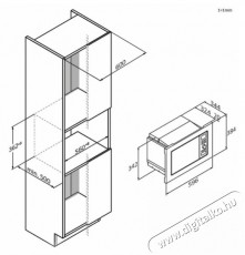 Candy CA20FMW7NG Candy Wave 600 Konyhai term&eacute;kek - Mikrohull&aacute;m&uacute; s&uuml;tő - Mikrohull&aacute;m&uacute; s&uuml;tő (be&eacute;p&iacute;thető) - 504352