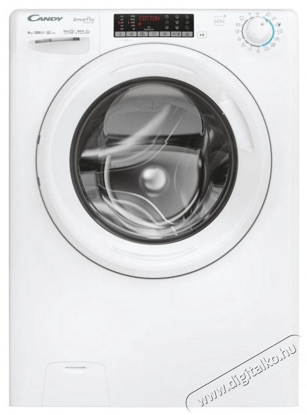 Candy CSO286TWM6/1-S Smart Pro Inverter El&ouml;lt&ouml;ltős mos&oacute;g&eacute;p H&aacute;ztart&aacute;s / Otthon / K&uuml;lt&eacute;r - Mos&oacute;g&eacute;p / sz&aacute;r&iacute;t&oacute;g&eacute;p - El&ouml;lt&ouml;ltős norm&aacute;l (60cm-ig) mos&oacute;g&eacute;p - 504364