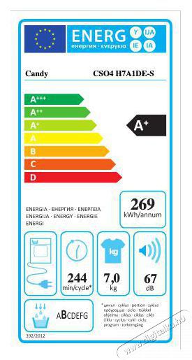 Candy CSO4 H7A1DE-S hőszivatty&uacute;s sz&aacute;r&iacute;t&oacute;g&eacute;p H&aacute;ztart&aacute;s / Otthon / K&uuml;lt&eacute;r - Mos&oacute;g&eacute;p / sz&aacute;r&iacute;t&oacute;g&eacute;p - Sz&aacute;r&iacute;t&oacute;g&eacute;p - 362631