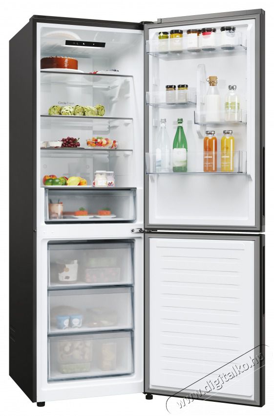 Candy ECN2CQTEB186 hűtőszekr&eacute;ny, alulfagyaszt&oacute;s (235 liter) Konyhai term&eacute;kek - Hűtő, fagyaszt&oacute; (szabadon&aacute;ll&oacute;) - Alulfagyaszt&oacute;s kombin&aacute;lt hűtő - 505328