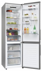 Candy ECN2CQTEX206 hűtőszekr&eacute;ny, alulfagyaszt&oacute;s, (409 liter), inox Konyhai term&eacute;kek - Hűtő, fagyaszt&oacute; (szabadon&aacute;ll&oacute;) - Alulfagyaszt&oacute;s kombin&aacute;lt hűtő - 505455