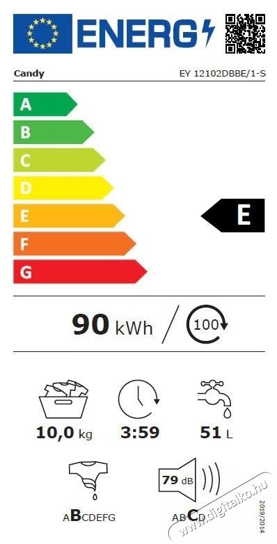 Candy Easy EY 12102DBBE/1-S mos&oacute;g&eacute;p H&aacute;ztart&aacute;s / Otthon / K&uuml;lt&eacute;r - Mos&oacute;g&eacute;p / sz&aacute;r&iacute;t&oacute;g&eacute;p - El&ouml;lt&ouml;ltős norm&aacute;l (60cm-ig) mos&oacute;g&eacute;p - 535094