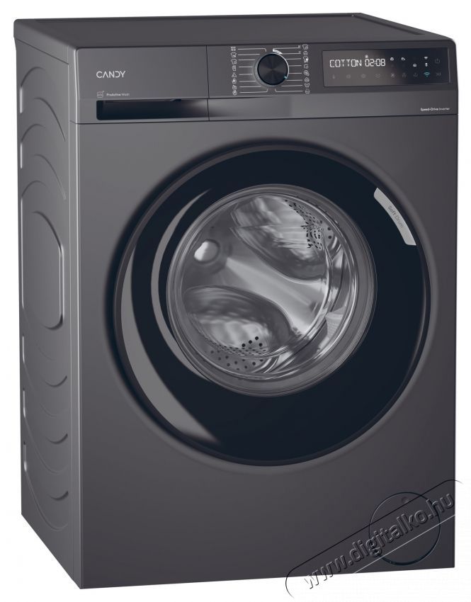 Candy ProWash 500 BR 410B8G-S mos&oacute;g&eacute;p, 10kg, 1400RPM, 16 program, Inverter motor, Steam, Touch kijelző, Soft Drum, Dual Spray, Wi-Fi, A energiaoszt&aacute;ly, Antracit H&aacute;ztart&aacute;s / Otthon / K&uuml;lt&eacute;r - Mos&oacute;g&eacute;p / sz&aacute;r&iacute;t&oacute;g&eacute;p - El&ouml;lt&ouml;ltős norm&aacute;l (60cm-ig) mos&oacute;g&eacute;p - 536328