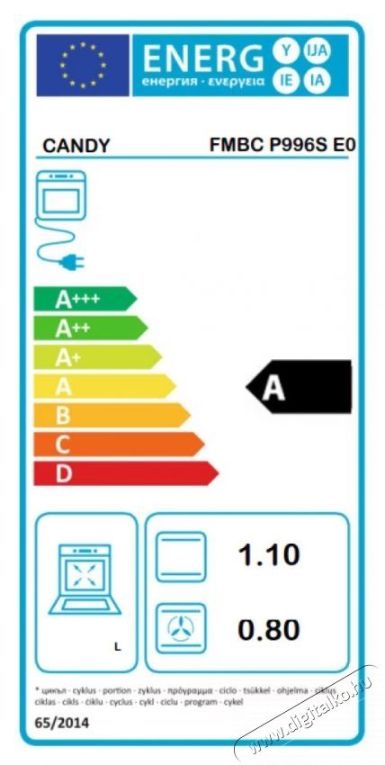 Candy FMBC P996S E0, Be&eacute;p&iacute;thető elektromos s&uuml;tő, Pirolitikus &ouml;ntiszt&iacute;t&oacute;, Gőz, WiFi/hOn app csatlakoz&aacute;s, Kijelző &eacute;rint&eacute;svez&eacute;rl&eacute;s, L&aacute;gy z&aacute;r&aacute;s, A energiaoszt&aacute;ly, 70 l, Fekete Konyhai term&eacute;kek - S&uuml;tő-főzőlap, tűzhely (be&eacute;p&iacute;thető) - S&uuml;tő (be&eacute;p&iacute;thető) - 537737