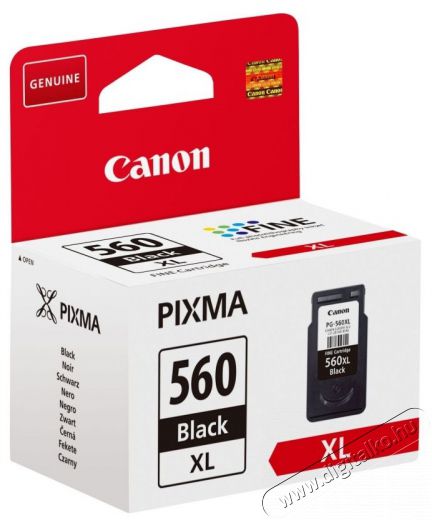 CANON PG-560XL Bk fekete tintapatron Iroda &eacute;s sz&aacute;m&iacute;t&aacute;stechnika - Nyomtat&oacute; - Kieg&eacute;sz&iacute;tő - 368805