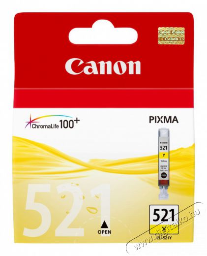 CANON CLI-521Y S&aacute;rga tintapatron Iroda &eacute;s sz&aacute;m&iacute;t&aacute;stechnika - Nyomtat&oacute; - Kieg&eacute;sz&iacute;tő - 385144