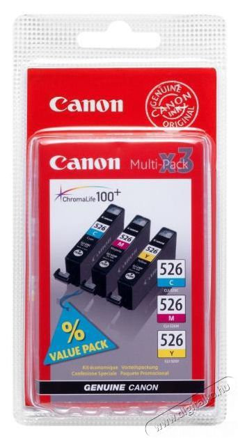 CANON CLI-526CMY multipack tintapatron Iroda &eacute;s sz&aacute;m&iacute;t&aacute;stechnika - Nyomtat&oacute; - Kieg&eacute;sz&iacute;tő - 384884