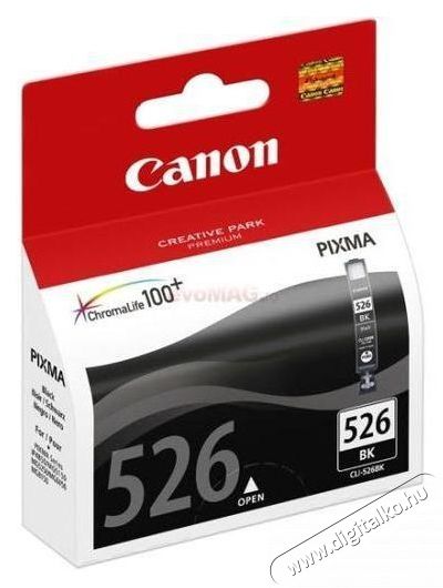 CANON CLI-526Bk fekete tintapatron Iroda &eacute;s sz&aacute;m&iacute;t&aacute;stechnika - Nyomtat&oacute; - Kieg&eacute;sz&iacute;tő - 385124