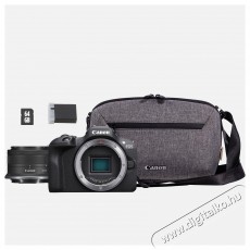 CANON EOS R100 MILC fényképezőgép+RF-S 18-45mm IS STM objektív+SB130 táska+64 GB SD kártya (6052C072AA) - Fényképezőgép / kamera - MILC cserélhető objektíves kompakt fényképezőgép - 500790