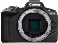 CANON EOS R50 v&aacute;z, fekete F&eacute;nyk&eacute;pezőg&eacute;p / kamera - MILC cser&eacute;lhető objekt&iacute;ves kompakt f&eacute;nyk&eacute;pezőg&eacute;p - 520095