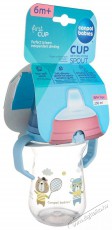 Canpol Babies FirstCup Bonjour Paris Poh&aacute;r szilikon itat&oacute;val 250 ml, k&eacute;k Sz&eacute;ps&eacute;g&aacute;pol&aacute;s / Eg&eacute;szs&eacute;g - Baba mama term&eacute;k - Cumis&uuml;veg / cumi / etet&eacute;s kieg&eacute;sz&iacute;tő - 527106