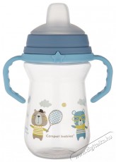 Canpol Babies FirstCup Bonjour Paris Pohár szilikon itatóval 250 ml, kék Szépségápolás / Egészség - Baba mama termék - Cumisüveg / cumi / etetés kiegészítő - 527106