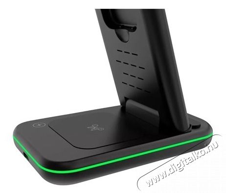 Canyon WS-304 3-in-1 15W univerz&aacute;lis vezet&eacute;k n&eacute;lk&uuml;li t&ouml;ltő adapter fekete (Qi) Akkuk &eacute;s t&ouml;ltők - Li-ion akkumul&aacute;tor &eacute;s t&ouml;ltő (gy&aacute;ri) - T&ouml;ltő / h&aacute;l&oacute;zati adapter - 500216
