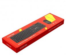 Canyon SET-1 EN/HU fekete vezet&eacute;kes billentyűzet &eacute;s eg&eacute;r Mobil / Kommunik&aacute;ci&oacute; / Smart - Tablet / E-book kieg&eacute;sz&iacute;tő, tok - Billentyűzet - 507677