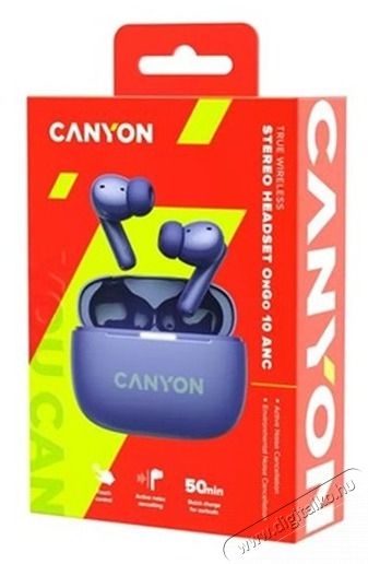 Canyon TWS-10 True Wireless Bluetooth lila f&uuml;lhallgat&oacute; Audio-Video / Hifi / Multim&eacute;dia - F&uuml;l &eacute;s Fejhallgat&oacute;k - F&uuml;lhallgat&oacute; - 507786
