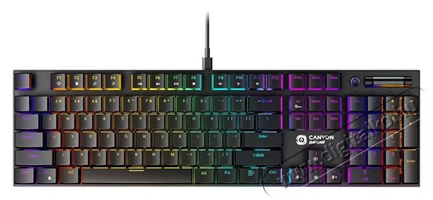 Canyon GK-55 HU Cometstrike US fekete vezet&eacute;kes mechanikus billentyűzet Iroda &eacute;s sz&aacute;m&iacute;t&aacute;stechnika - Billentyűzet / billentyűzet szett - Vezet&eacute;kes - 508963