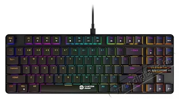 Canyon TKL GK-50 HU Cometstrike fekete vezet&eacute;kes mechanikus billentyűzet Iroda &eacute;s sz&aacute;m&iacute;t&aacute;stechnika - Billentyűzet / billentyűzet szett - Vezet&eacute;kes - 509028