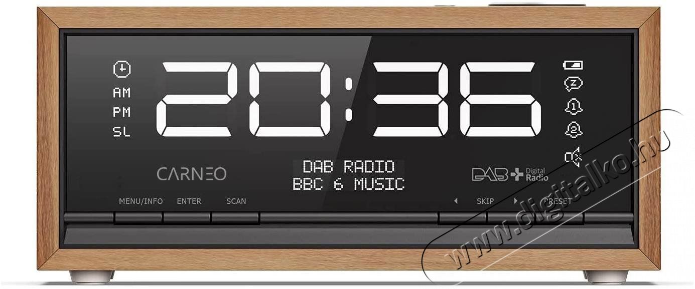 CARNEO C100, wood Audio-Video / Hifi / Multim&eacute;dia - R&aacute;di&oacute; / &oacute;r&aacute;s r&aacute;di&oacute; - Asztali r&aacute;di&oacute; - 524492